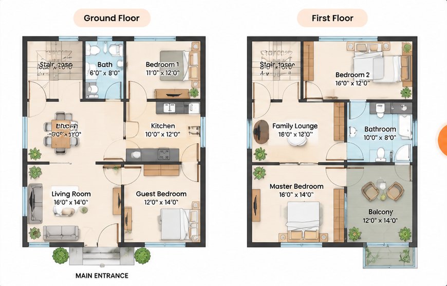 2D floor plans